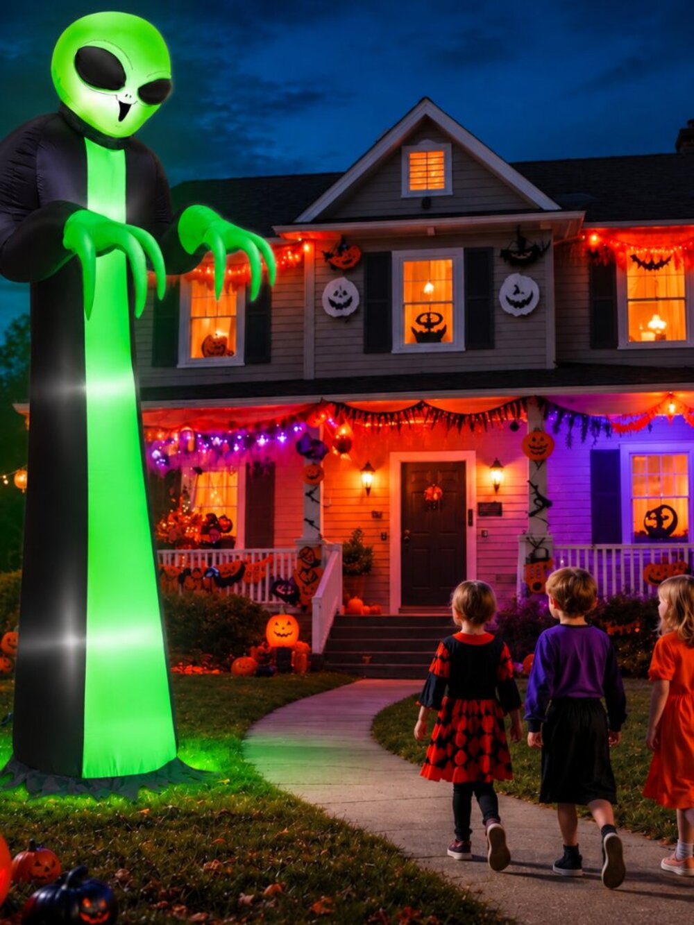 12ft Inflatable Halloween Horror - Picture 4 of 6